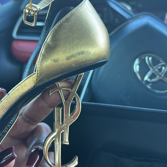 SAINT LAURENT OPYUM 110 YSL HEELS - Picture 10 of 11